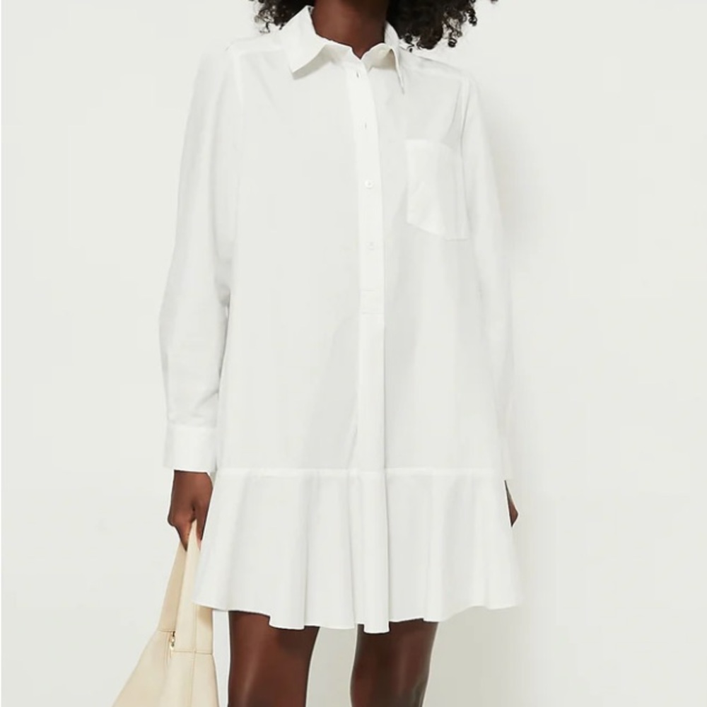 Tuckernuck White Long-Sleeve Shirt Dress